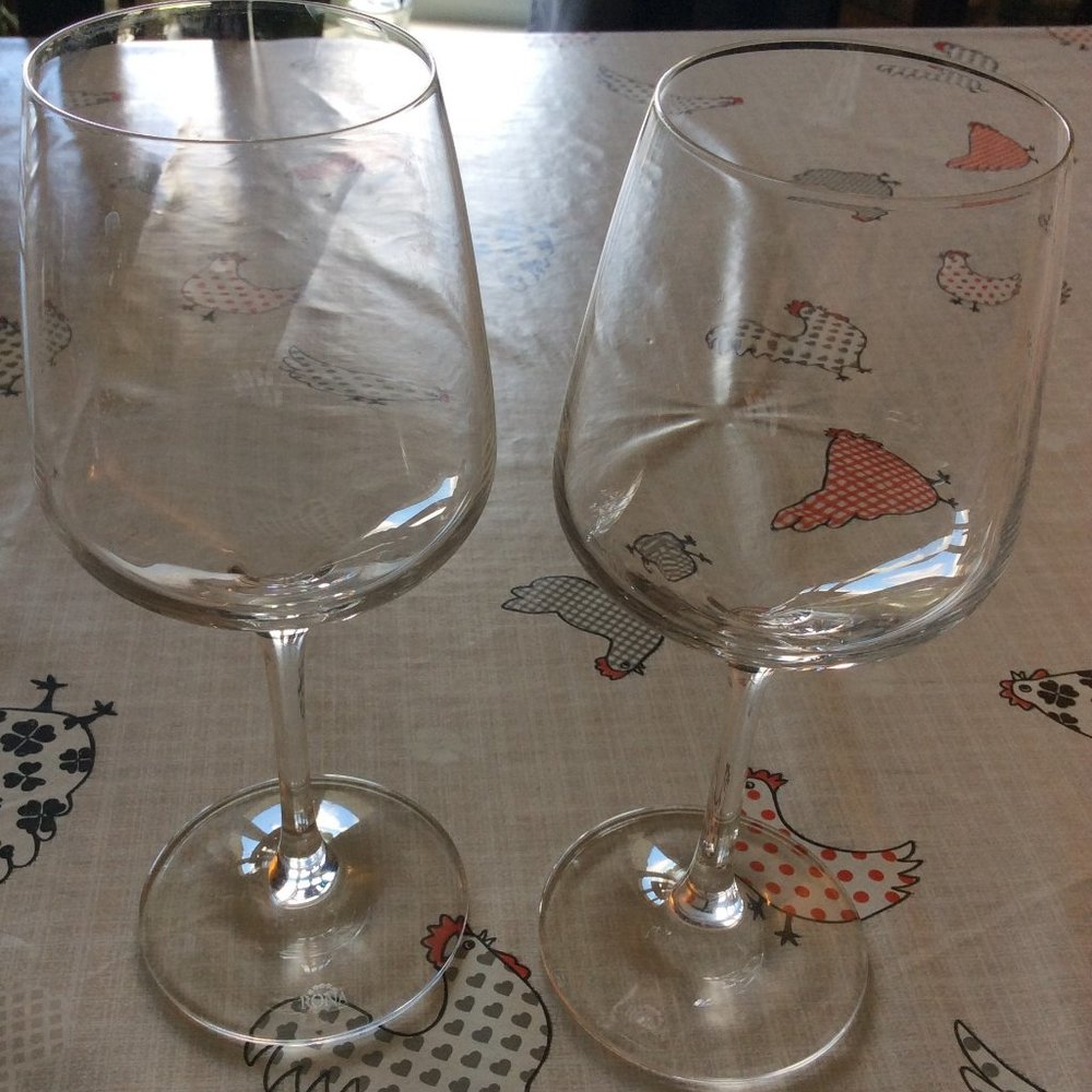 High Quality Crystal Long Stem Wine Glasses x2